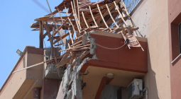 A view of the site where Hussam al-Masri was killed.