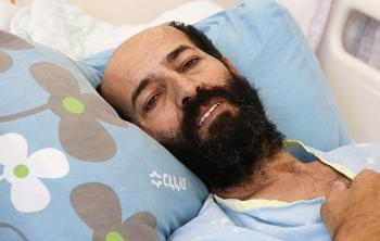 Maher al-Akhras at the Kaplan Medical Center in central Israel